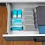 Transparante lade-organizer 31 × 31 × 5,5 cm – 4 vakken