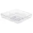 Transparante lade-organizer 31 × 31 × 5,5 cm – 4 vakken
