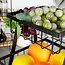 Zwarte fruit- & groentemand 2-laags 28 × 17,5 × 21 cm