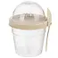 Yoghurtbeker met lepel en toppingbakje – 400 ml