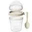 Yoghurtbeker met lepel en toppingbakje – 400 ml