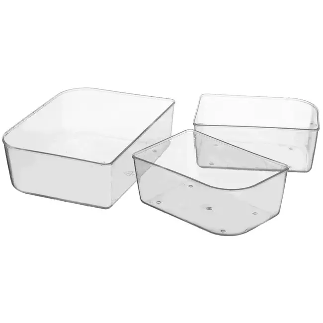 Kunststoff-Lunchbox mit 3 Fächern und Dichtung – 1 Liter