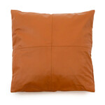 Bazar Bizar Antwerp The Four Panel Leather Cushion Cover - Camel - 60x60