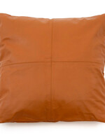 Bazar Bizar Antwerp The Four Panel Leather Cushion Cover - Camel - 60x60