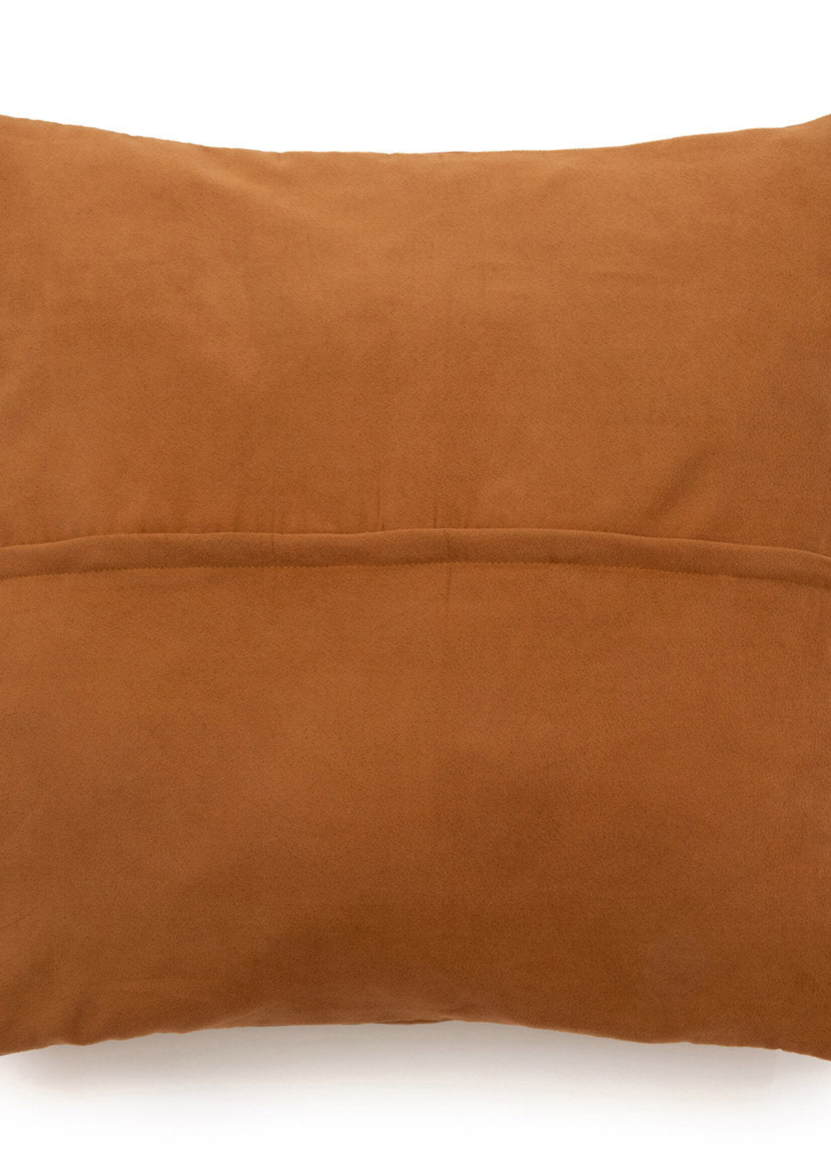 Bazar Bizar Antwerp The Four Panel Leather Cushion Cover - Camel - 60x60