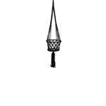 Bazar Bizar Antwerp The Macrame Plant Holder - Black - S