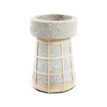 Bazar Bizar Antwerp The Serene Candle Holder - Concrete Natural - L
