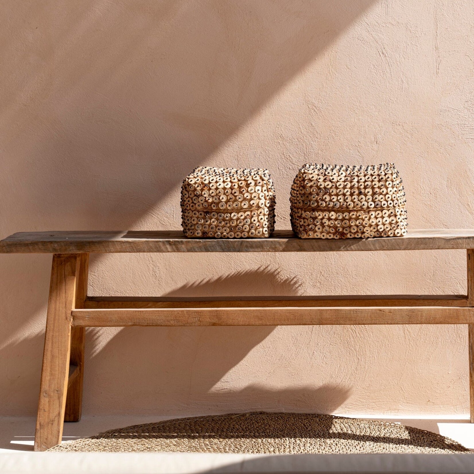 Bazar Bizar Antwerp The Coconut Shell Basket - Natural - L