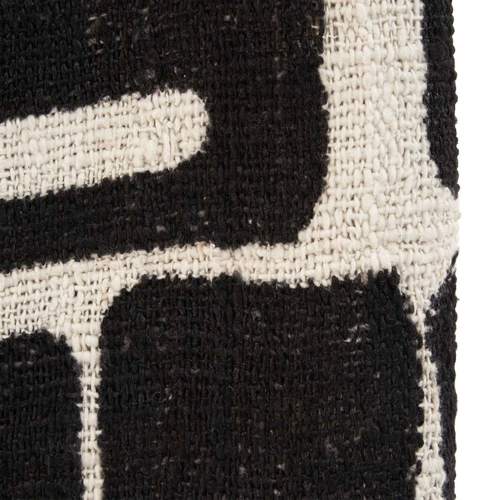 Bazar Bizar Antwerp The Aztec Bed Throw - Natural Black