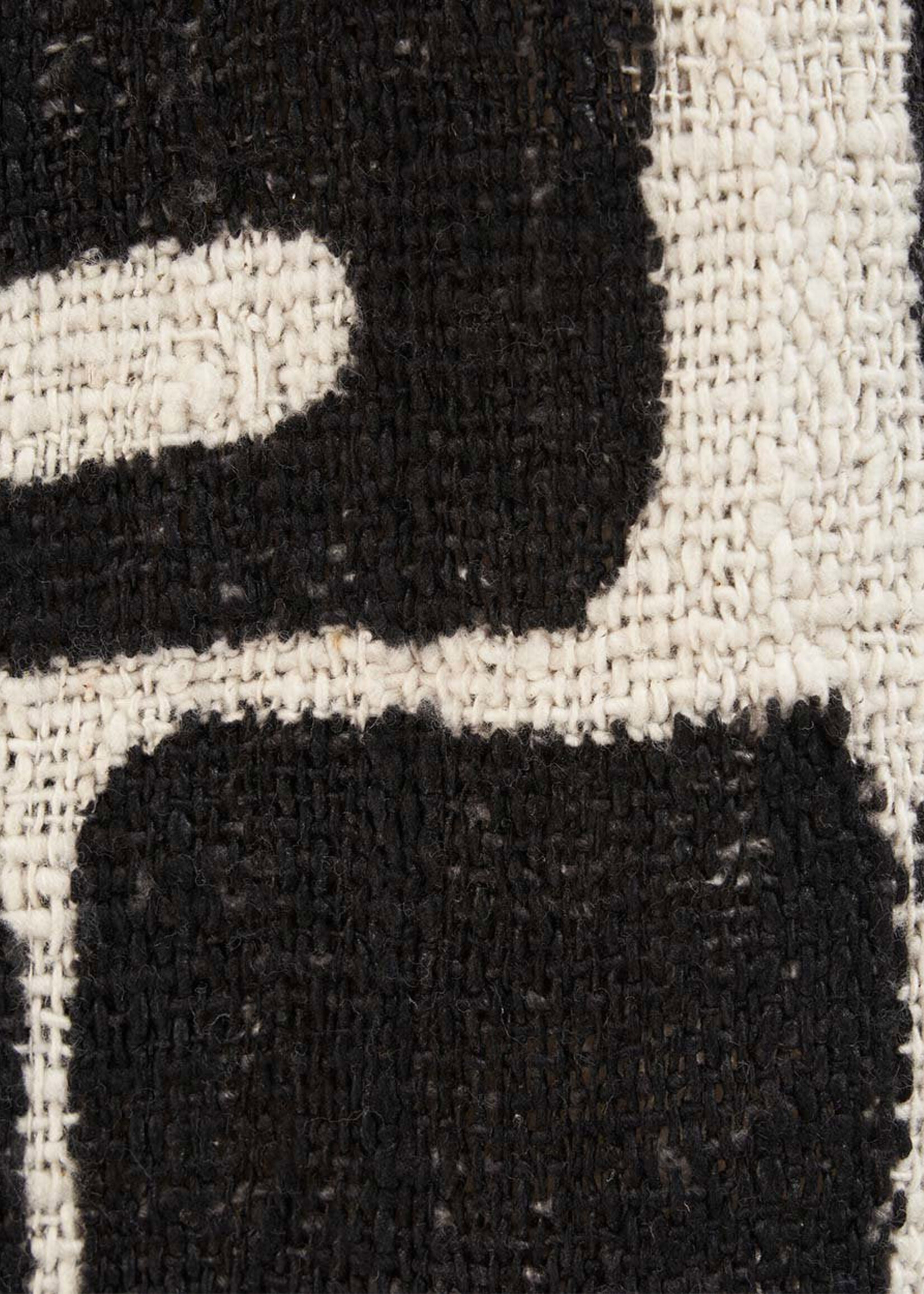 Bazar Bizar Antwerp The Aztec Bed Throw - Natural Black