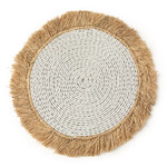 Bazar Bizar Antwerp The Seagrass Raffia Placemat - White Natural