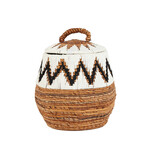 Bazar Bizar Antwerp The Little Bay Beach Basket - Natural White - M