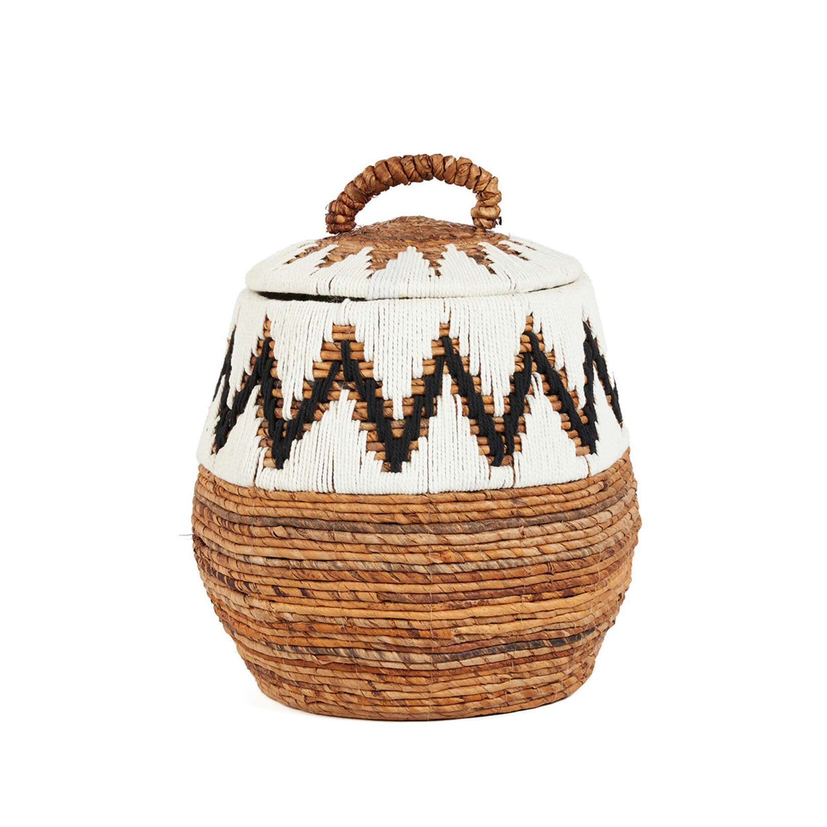 Bazar Bizar Antwerp The Little Bay Beach Basket - Natural White - M