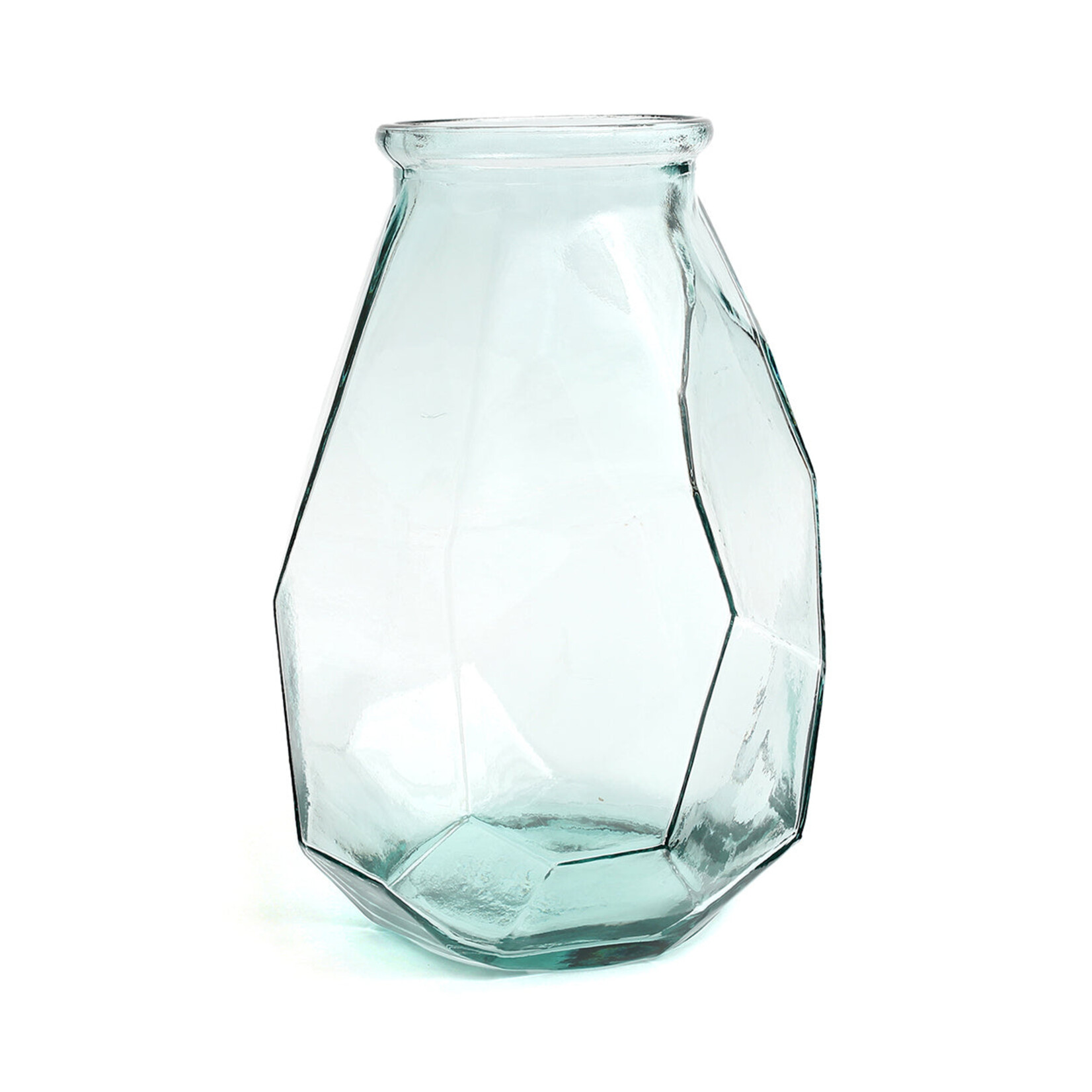 Bazar Bizar Antwerp The Long Origami Vase - Blue