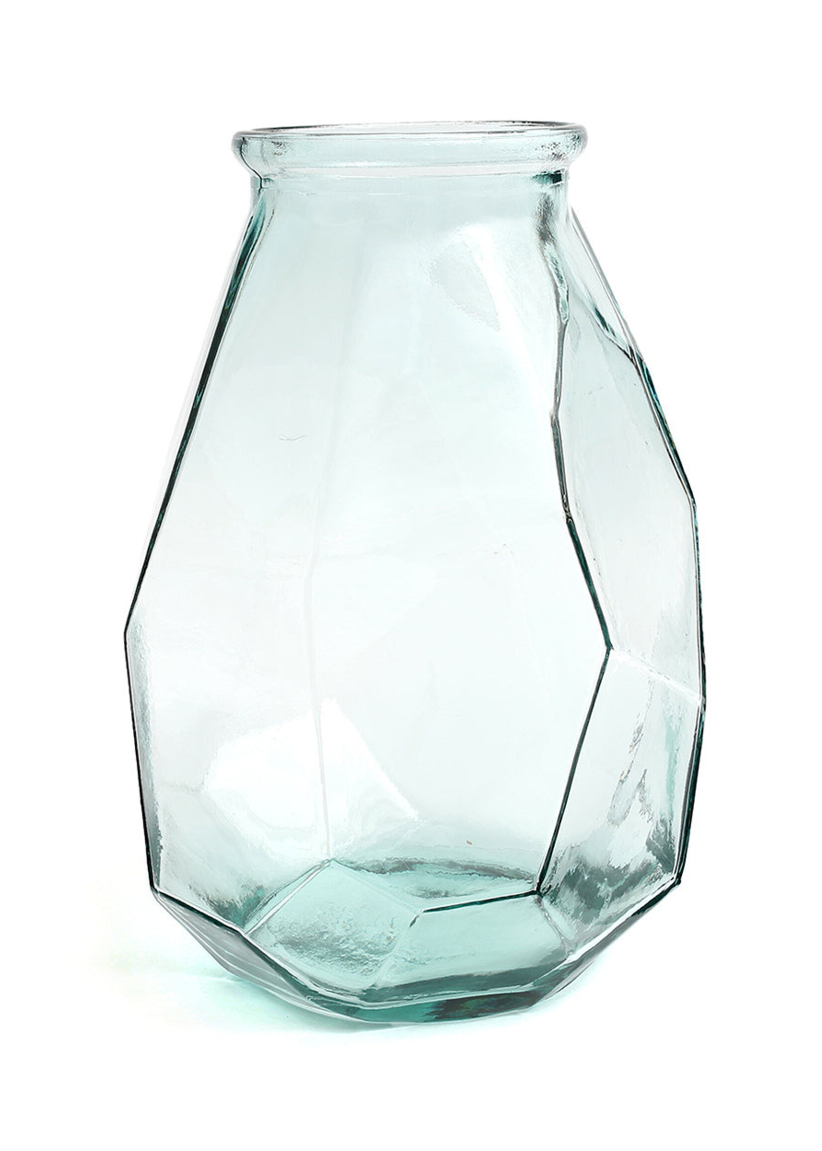 Bazar Bizar Antwerp The Long Origami Vase - Blue