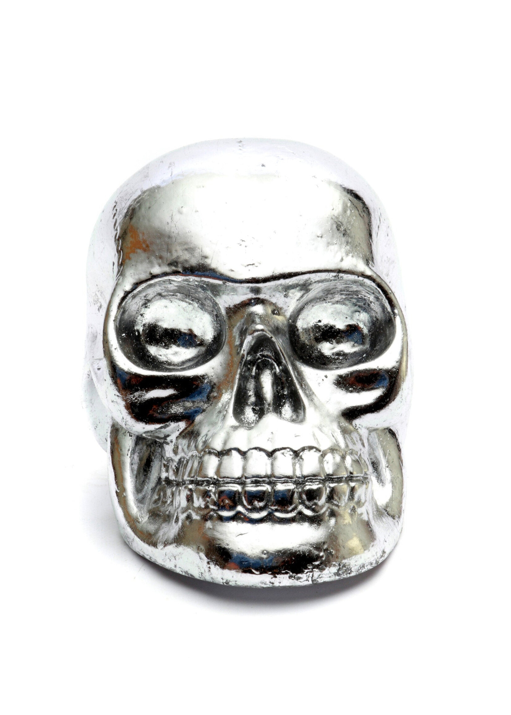 Bazar Bizar The Resin Skull Head Silver S