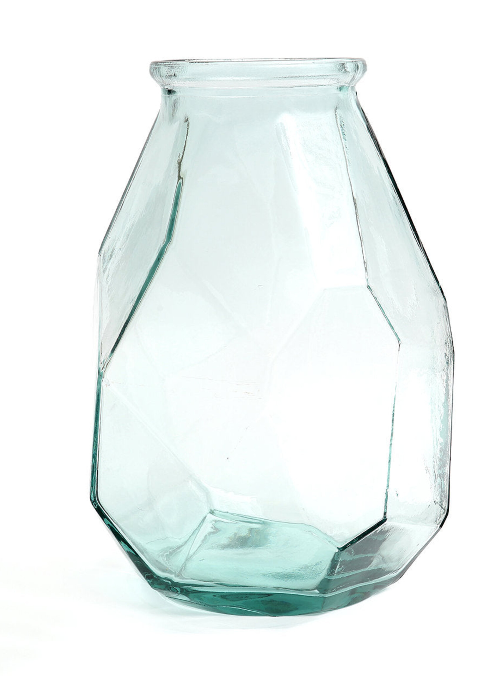 Bazar Bizar Antwerp The Long Origami Vase - Blue