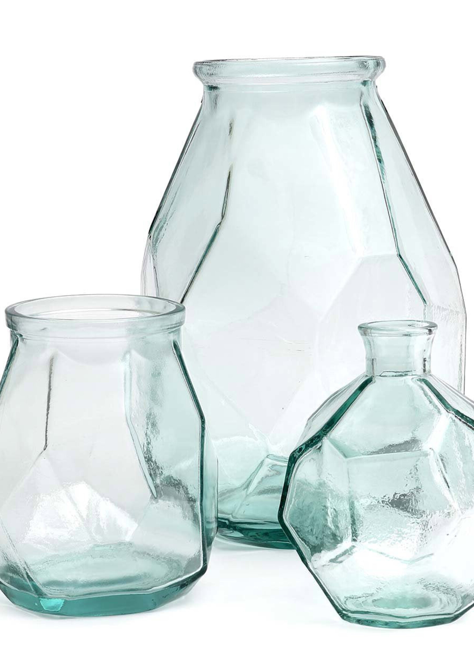 Bazar Bizar Antwerp The Long Origami Vase - Blue