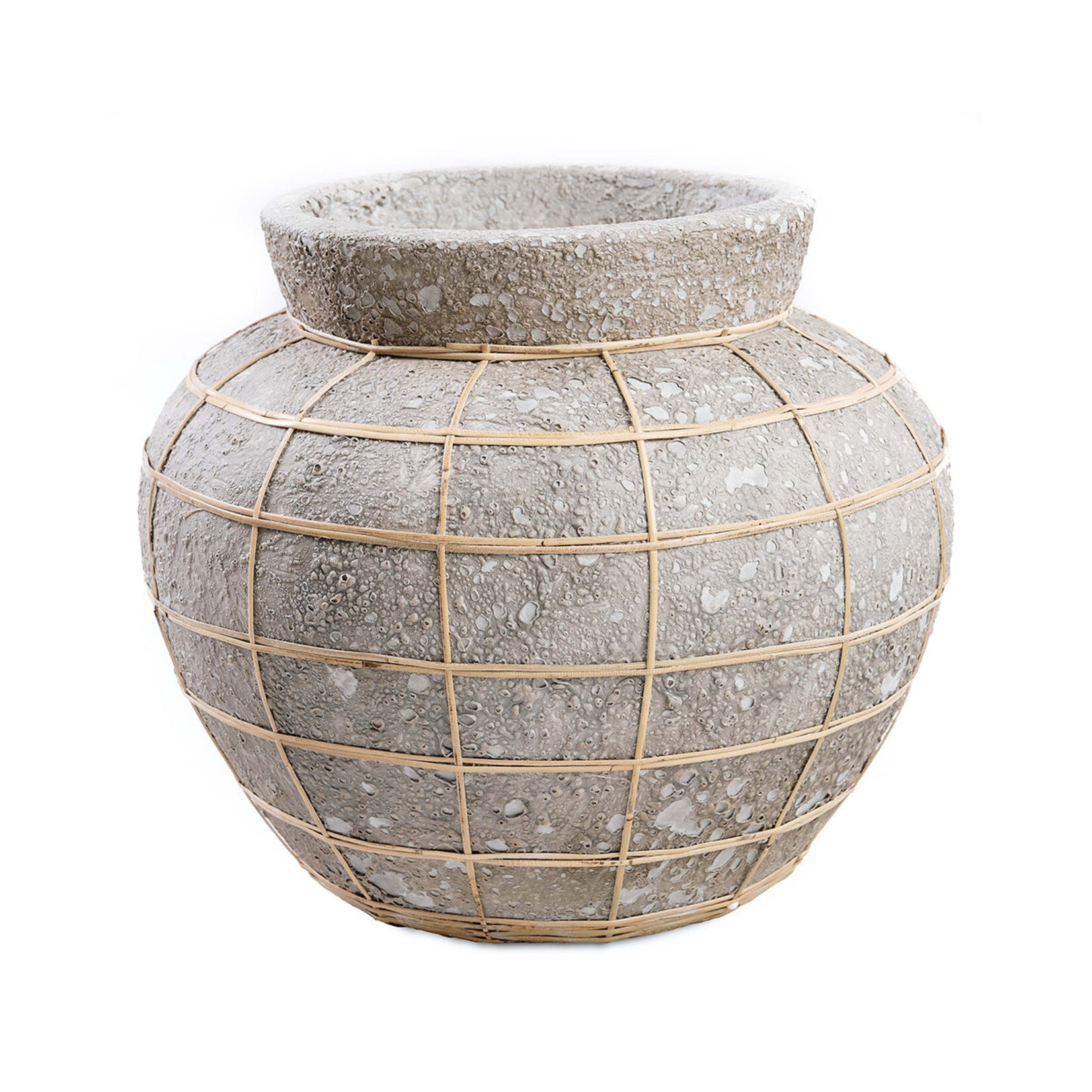 Bazar Bizar Antwerp The Belly Vase - Concrete Natural - L