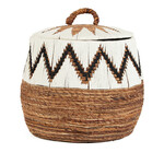 Bazar Bizar Antwerp The Little Bay Beach Basket - Natural White - L