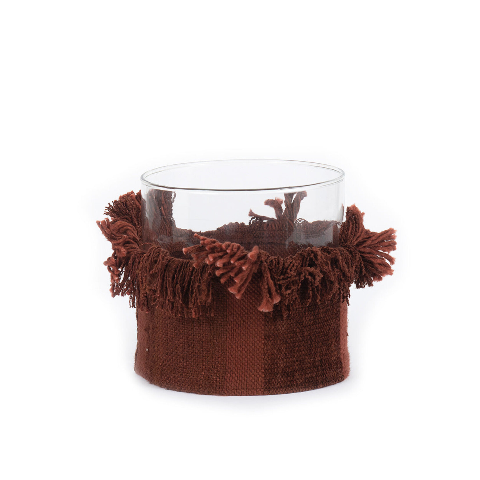 Bazar Bizar Antwerp The Oh My Gee Candle Holder - Burgundy Velvet - XL