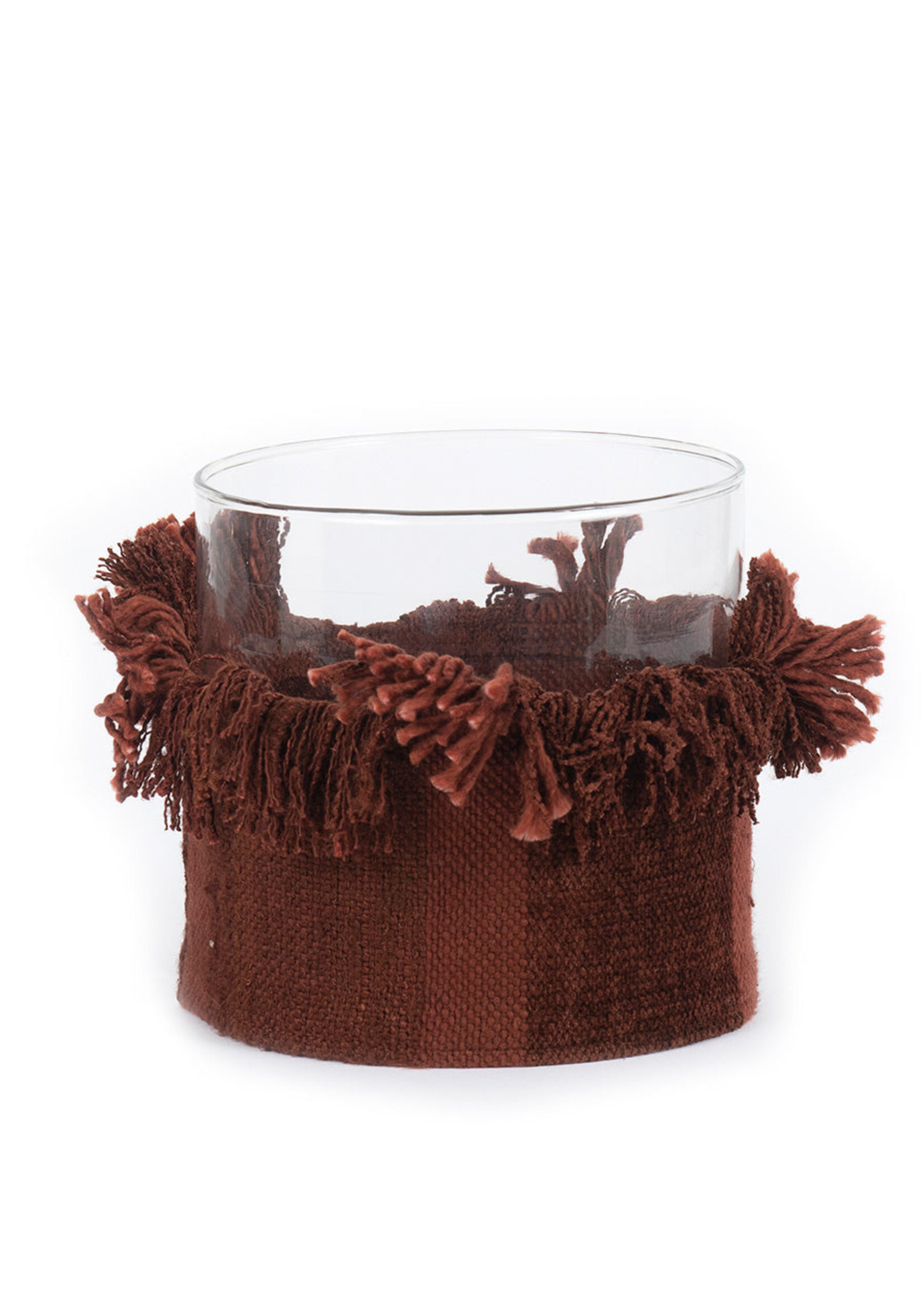 Bazar Bizar Antwerp The Oh My Gee Candle Holder - Burgundy Velvet - XL