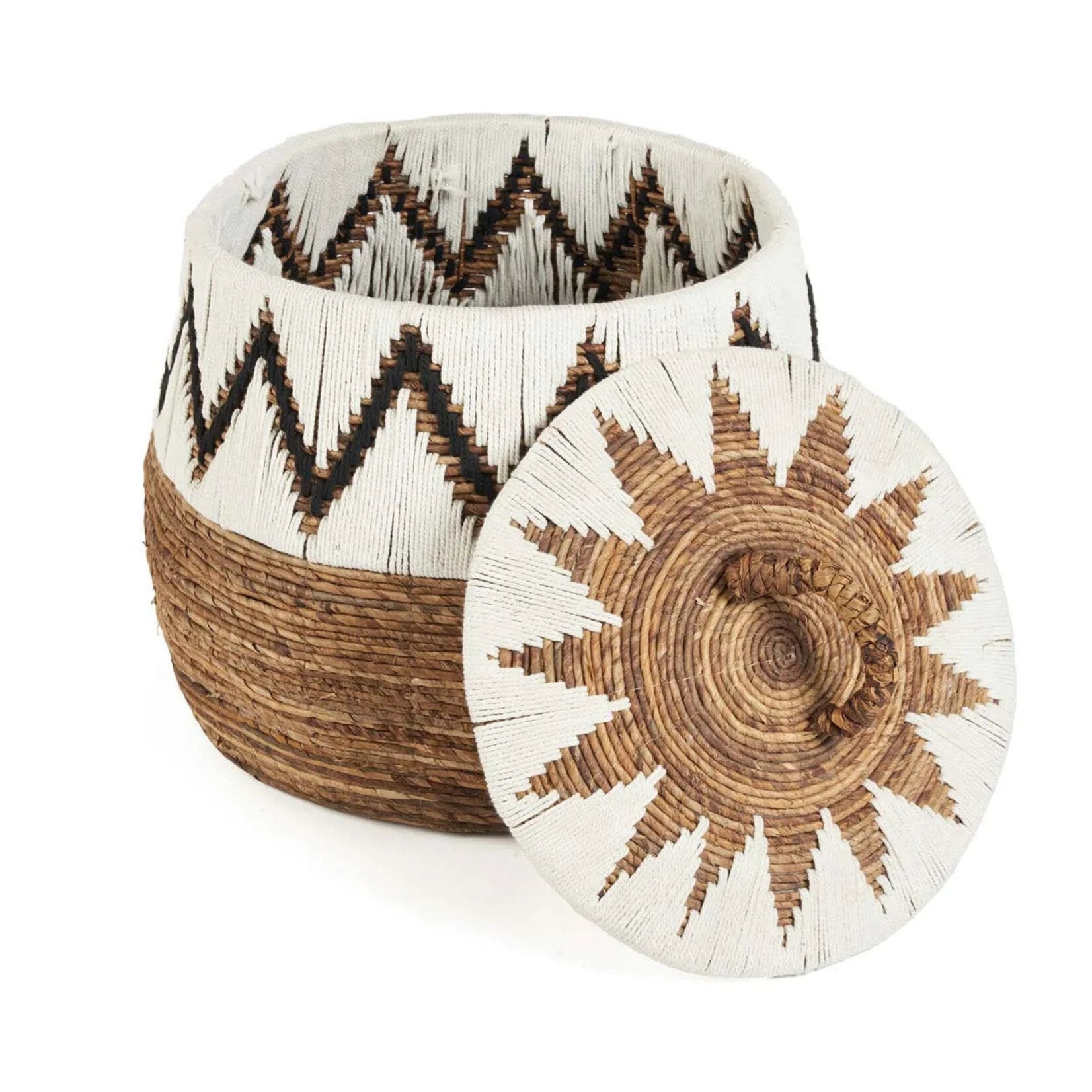 Bazar Bizar Antwerp The Little Bay Beach Basket - Natural White - L
