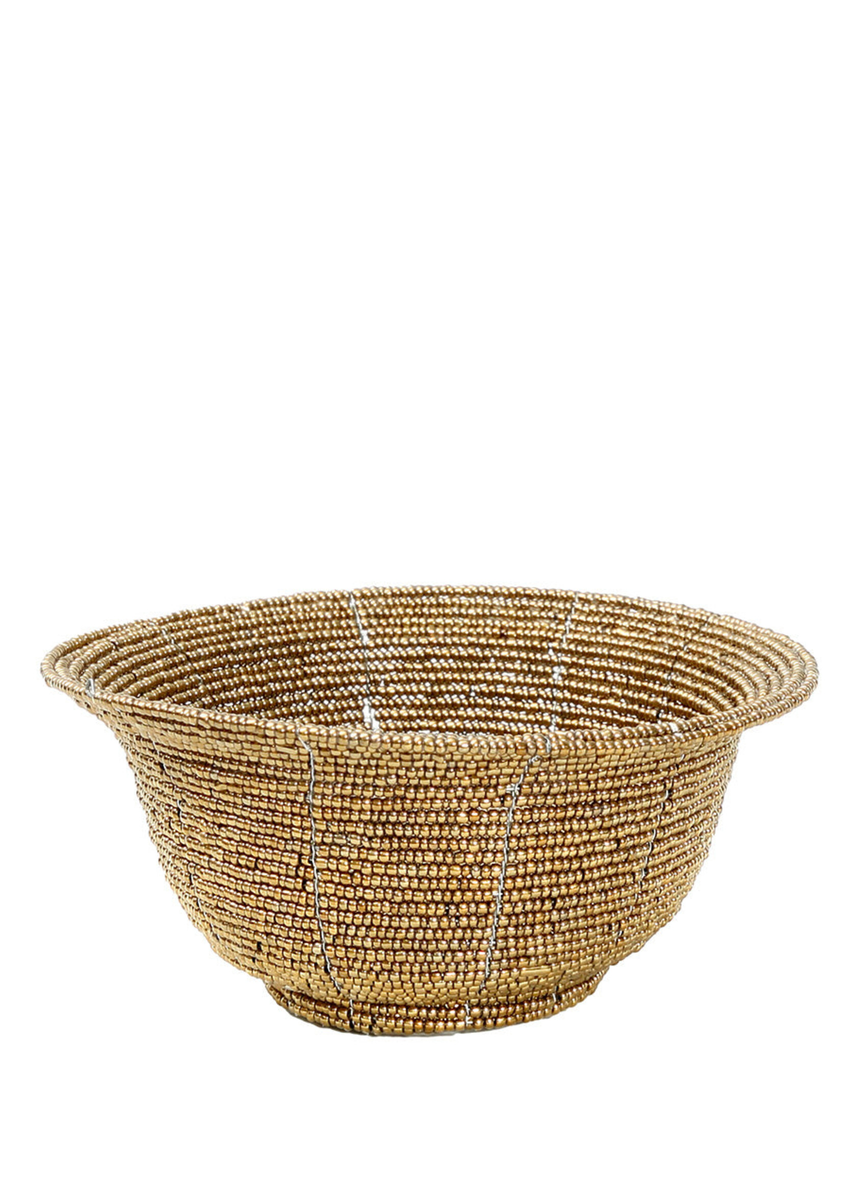 Bazar Bizar Antwerp The Beaded Bowl Low - Gold - S