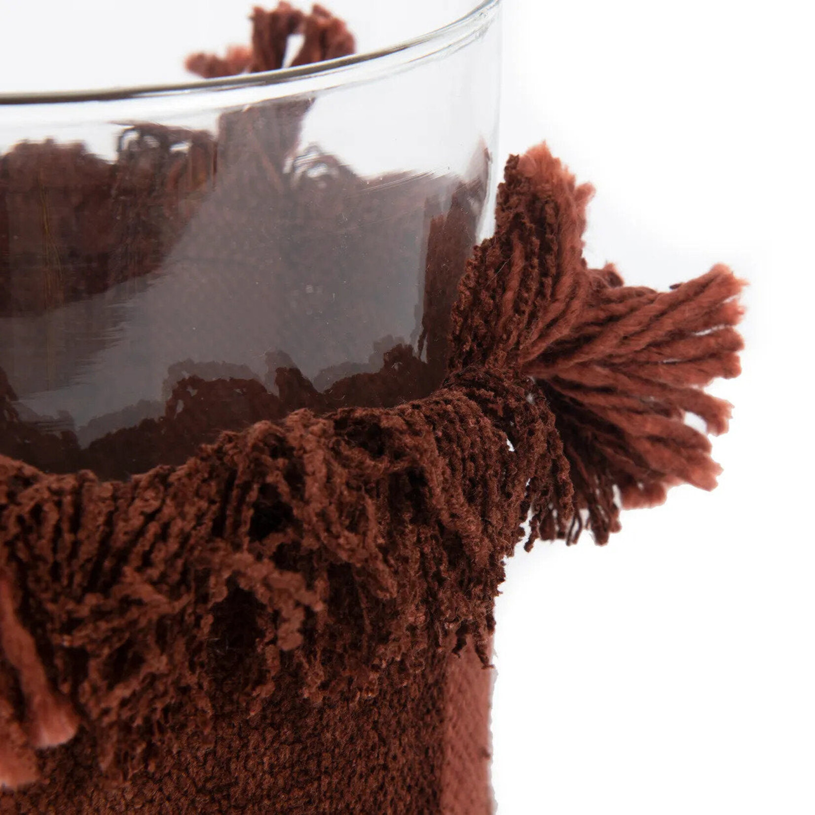 Bazar Bizar Antwerp The Oh My Gee Candle Holder - Burgundy Velvet - XL