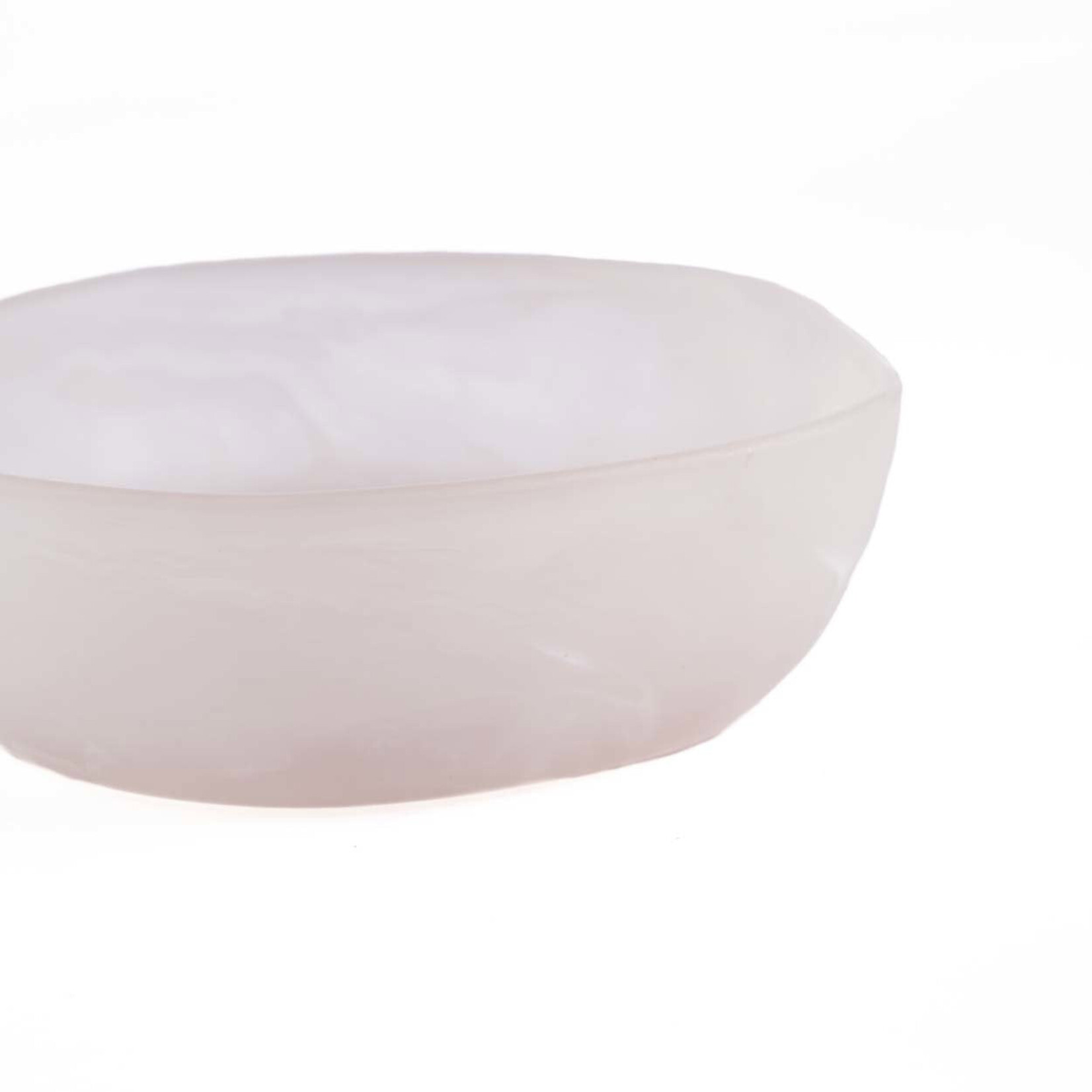 Bazar Bizar Antwerp The Resin Organic Bowl - Pink White - L