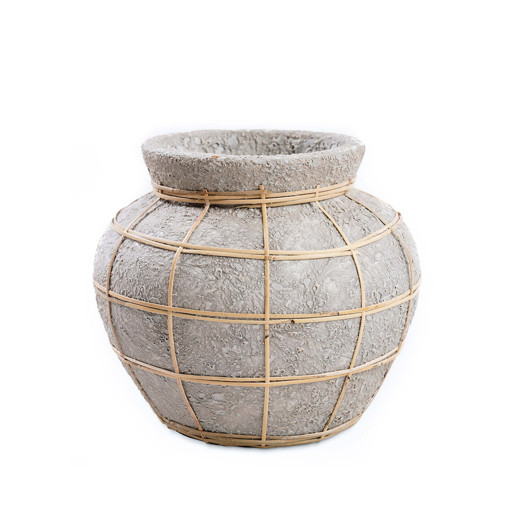 Bazar Bizar Antwerp The Belly Vase - Concrete Natural - M