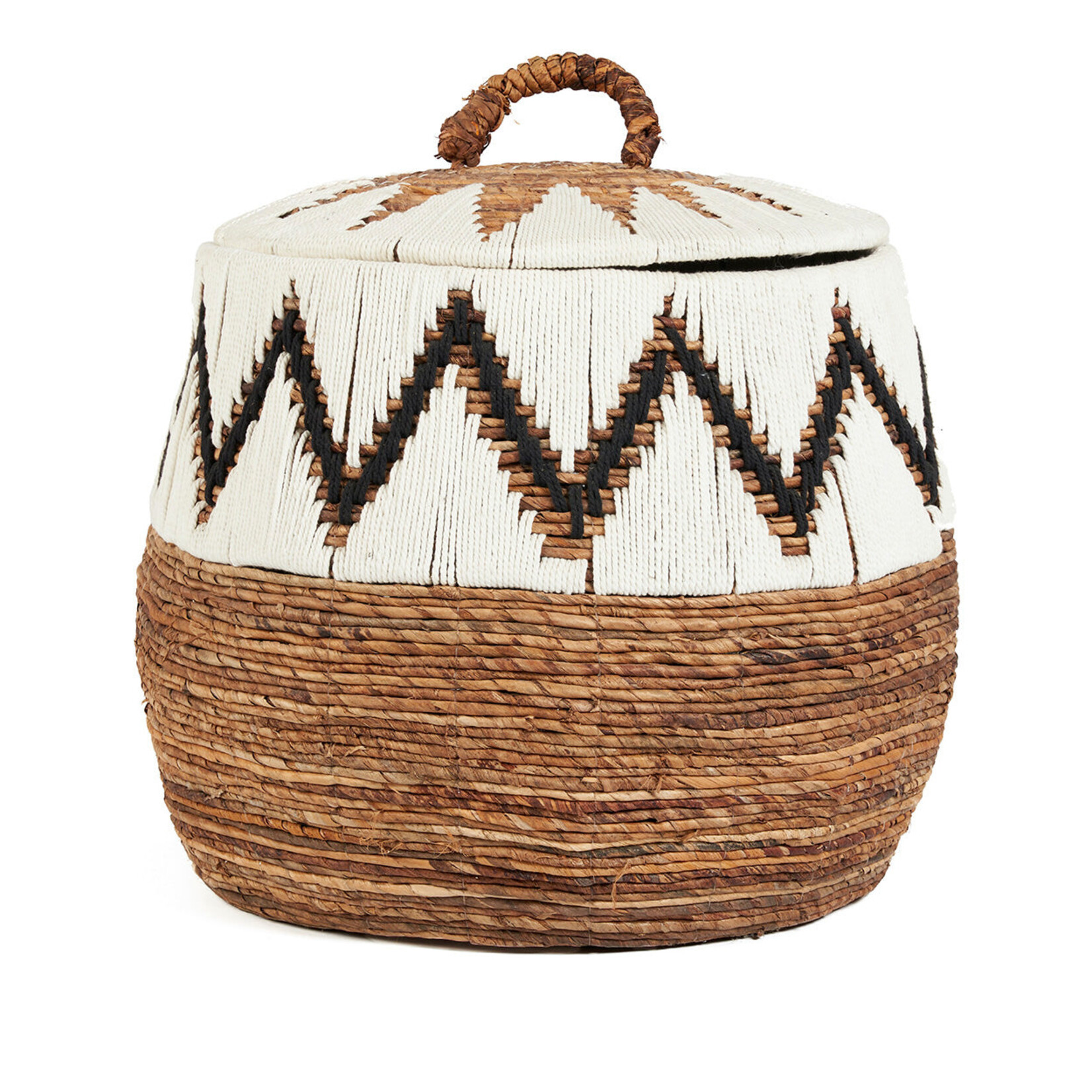 Bazar Bizar Antwerp The Little Bay Beach Basket - Natural White - L