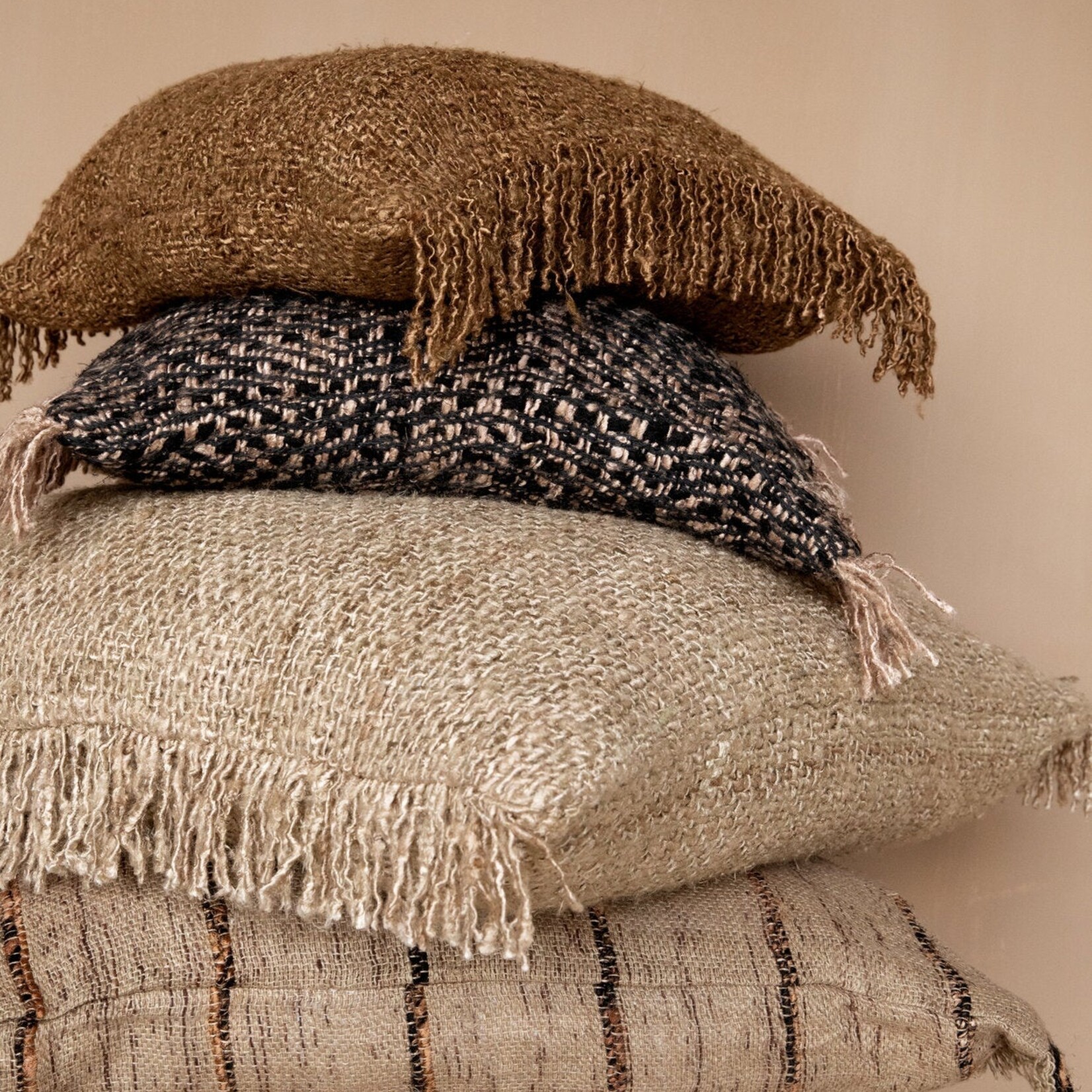 Bazar Bizar Antwerp The Oh My Gee Cushion Cover - Brown - 40x40
