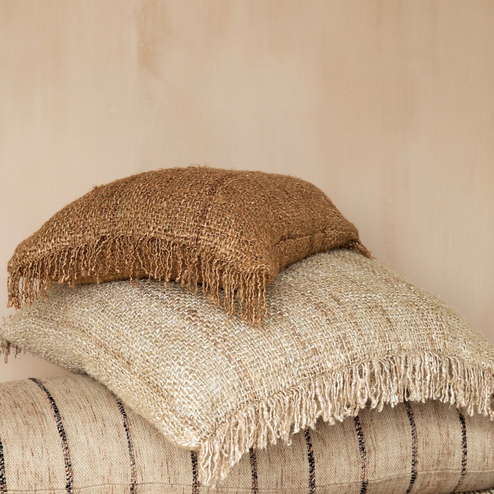 Bazar Bizar Antwerp The Oh My Gee Cushion Cover - Brown - 40x40