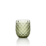 Bazar Bizar Antwerp The Starbeam Water Glass - Olive Green