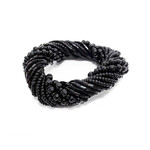 Bazar Bizar Antwerp The Beaded Napkin Ring - Black