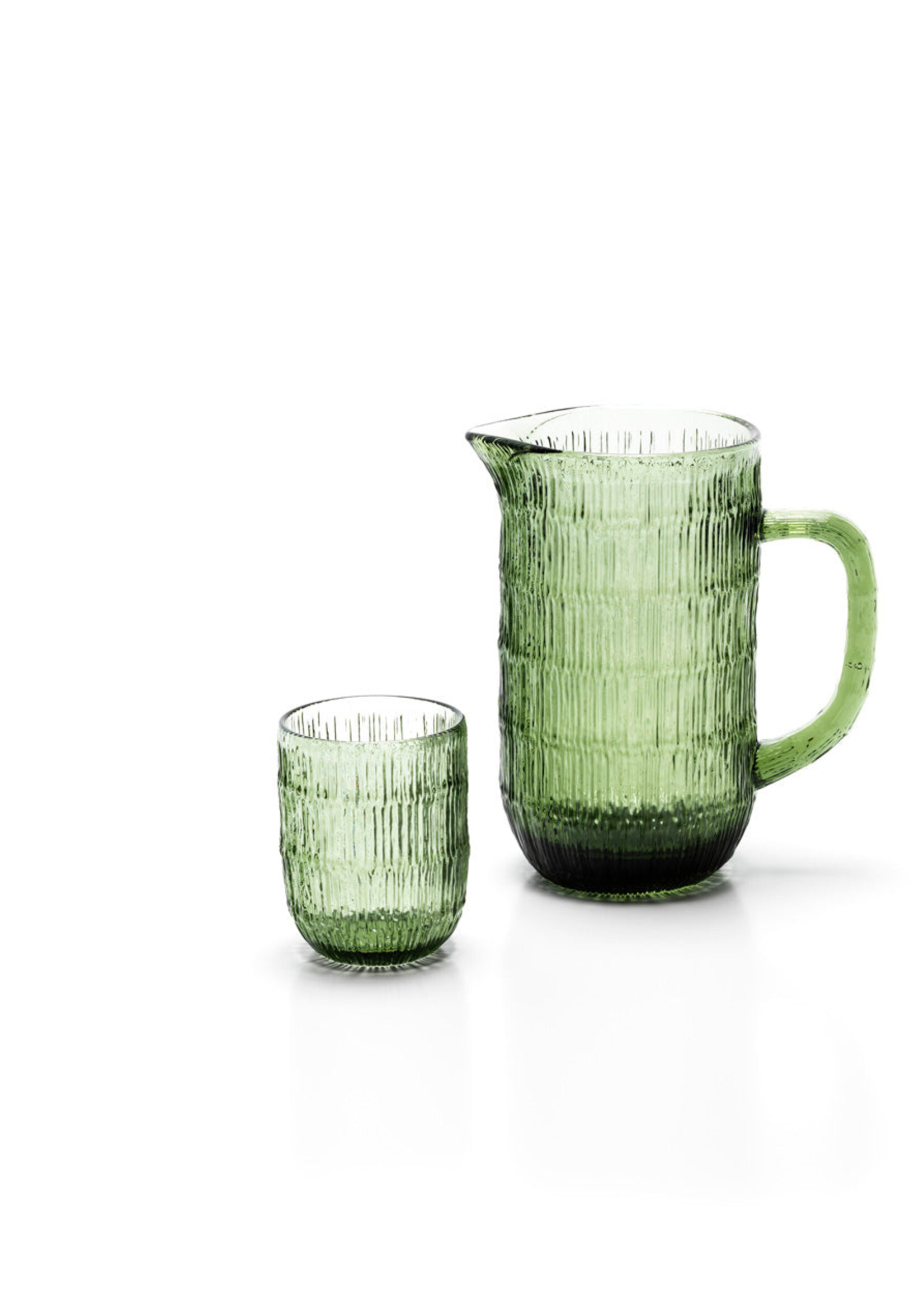 Bazar Bizar Antwerp The Moss Ripple Pitcher - Green