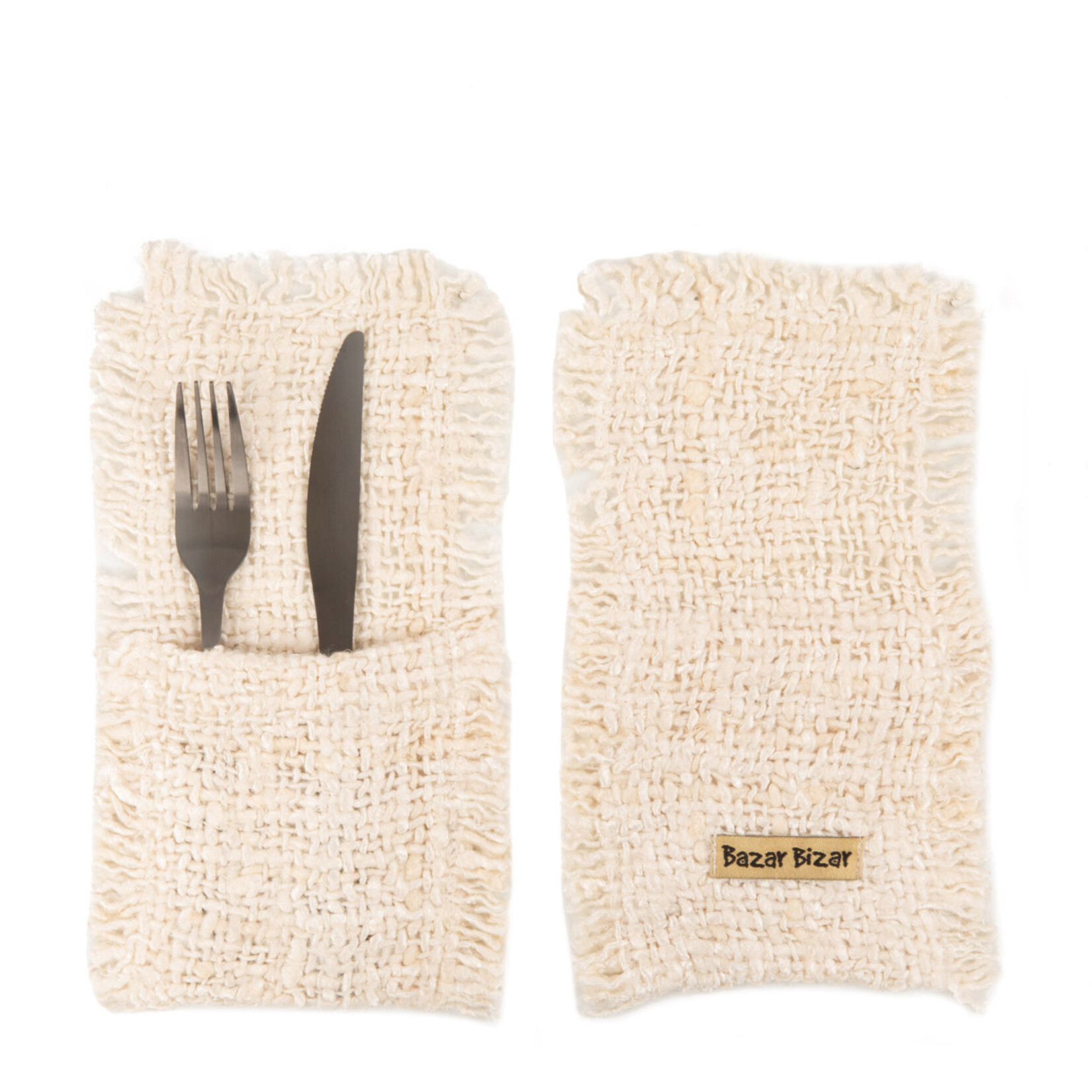 Bazar Bizar Antwerp The Oh My Gee Cutlery Holder - Cream