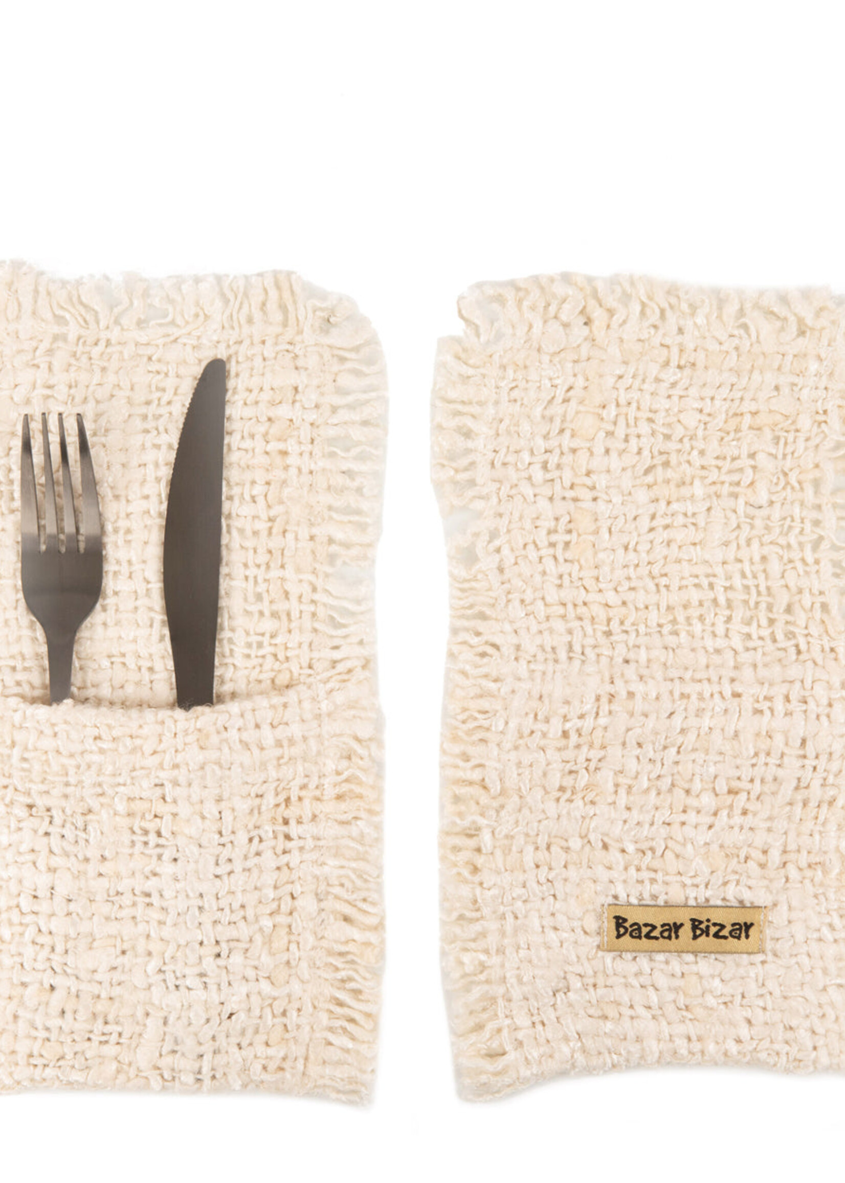 Bazar Bizar Antwerp The Oh My Gee Cutlery Holder - Cream
