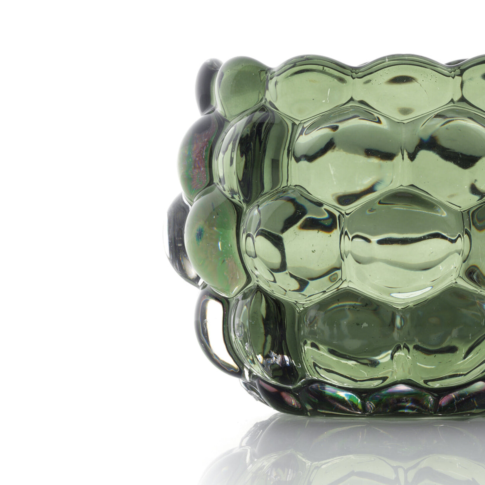Bazar Bizar Antwerp The Bubble Glow Candle Holder - Green