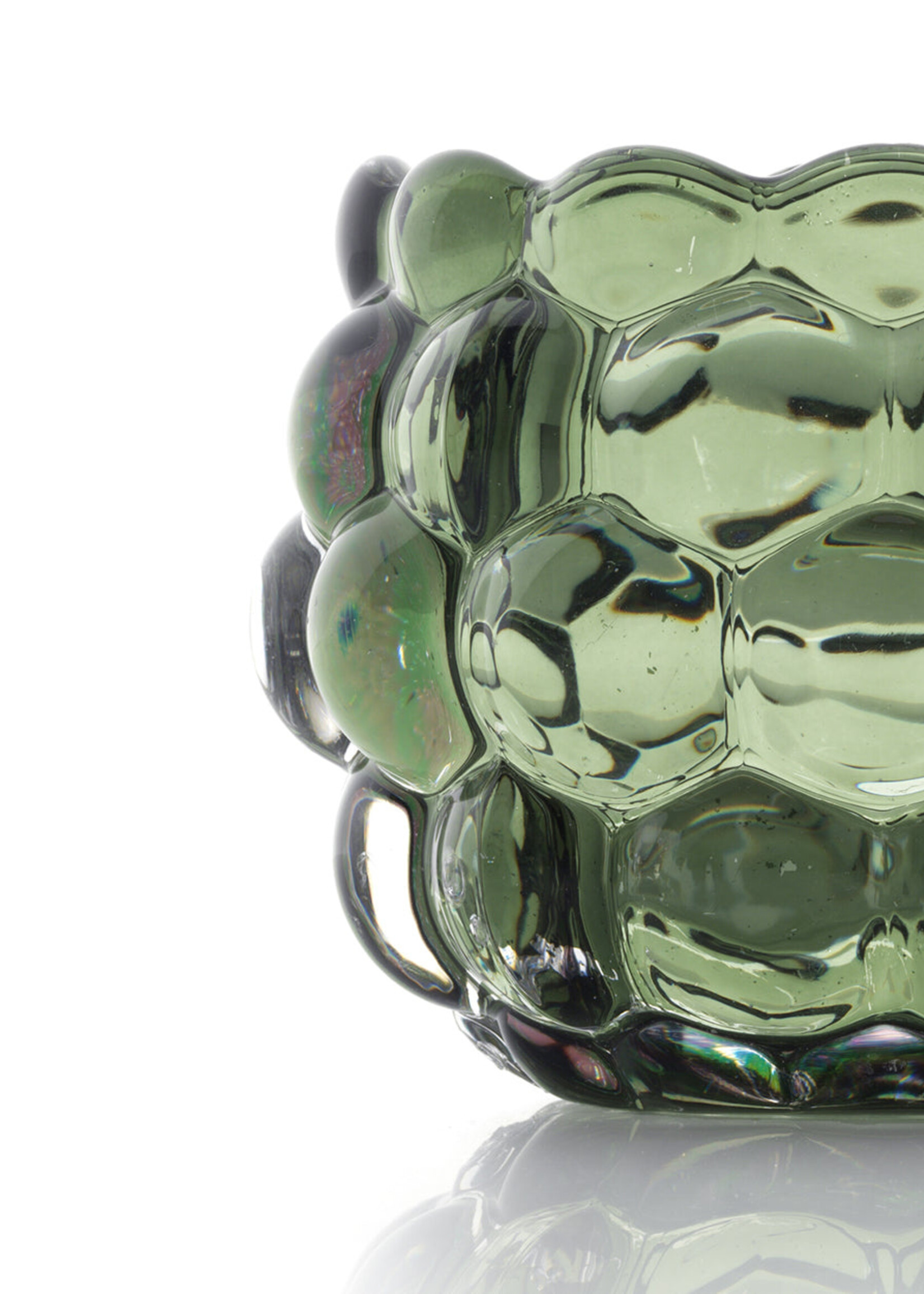 Bazar Bizar Antwerp The Bubble Glow Candle Holder - Green