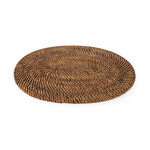 Bazar Bizar Antwerp The Colonial Oval Placemat - Natural Brown