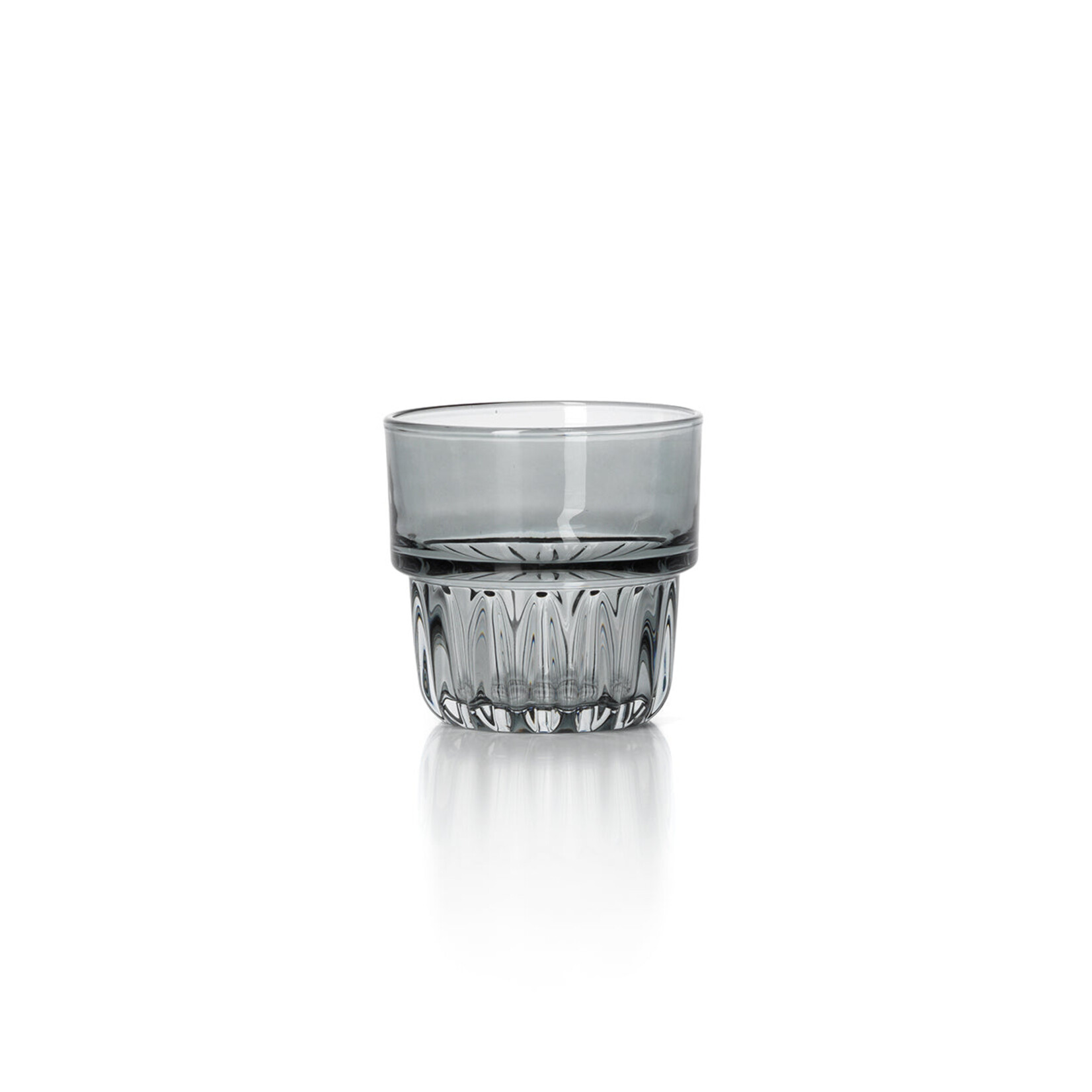 Bazar Bizar Antwerp The Faceted Tumbler - Smoky Grey