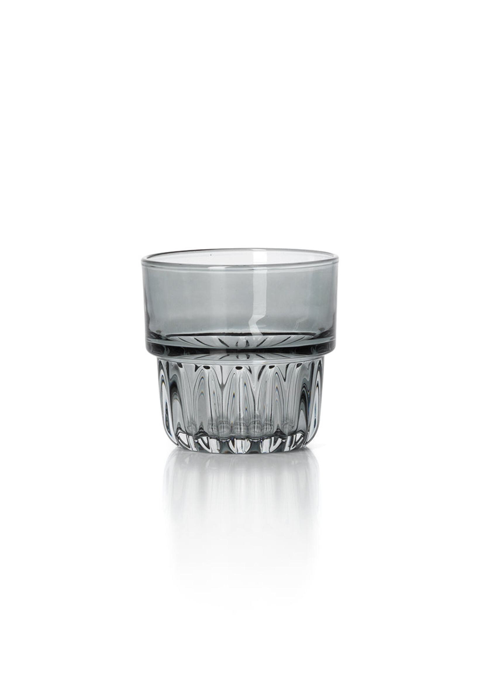 Bazar Bizar Antwerp The Faceted Tumbler - Smoky Grey