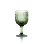Bazar Bizar Antwerp The Moss Ripple Wine Glass - Green