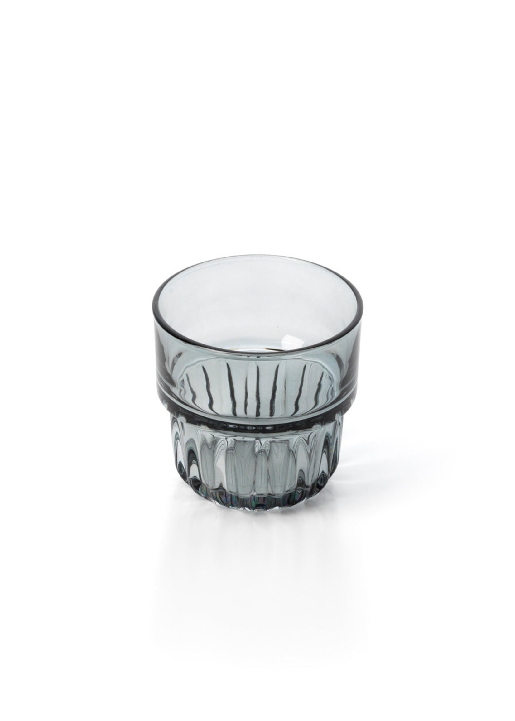Bazar Bizar Antwerp The Faceted Tumbler - Smoky Grey
