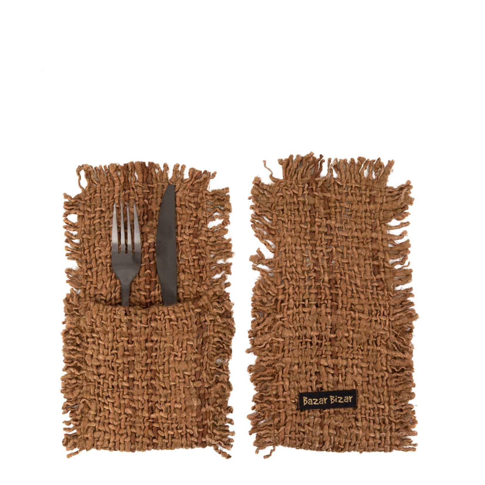 Bazar Bizar Antwerp The Oh My Gee Cutlery Holder - Brown