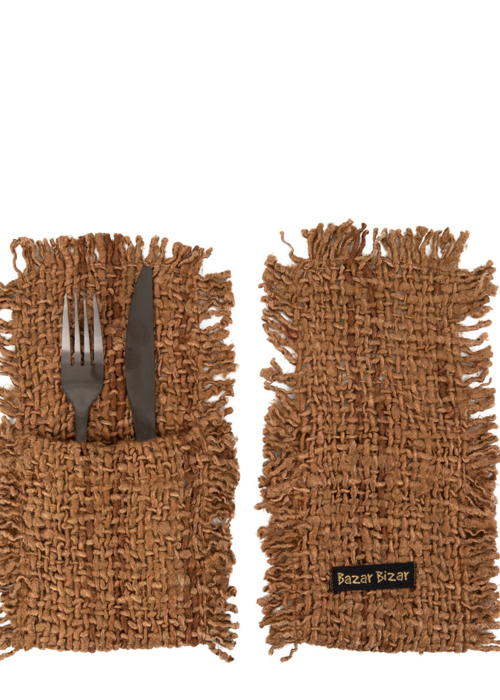Bazar Bizar Antwerp The Oh My Gee Cutlery Holder - Brown