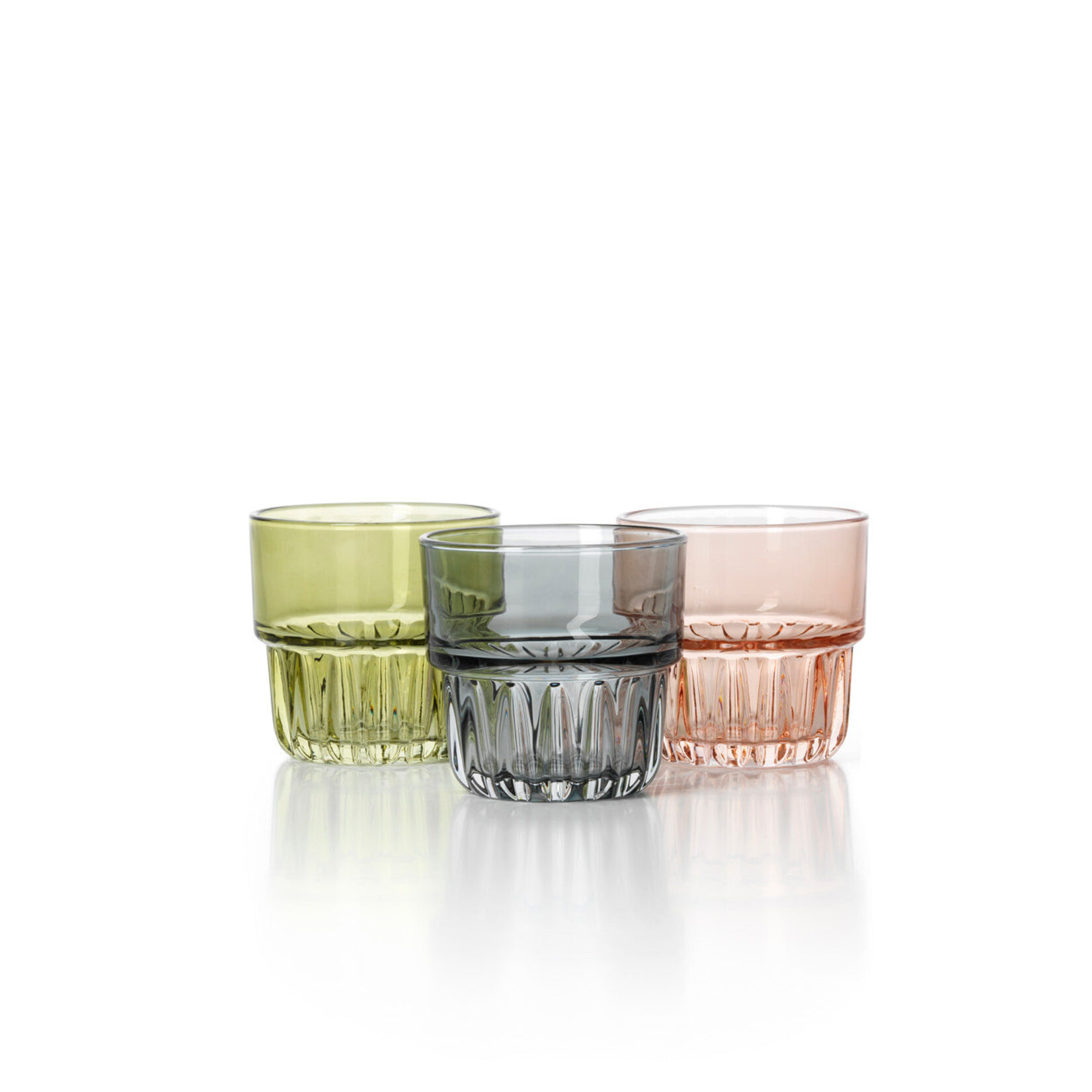 Bazar Bizar Antwerp The Faceted Tumbler - Smoky Grey