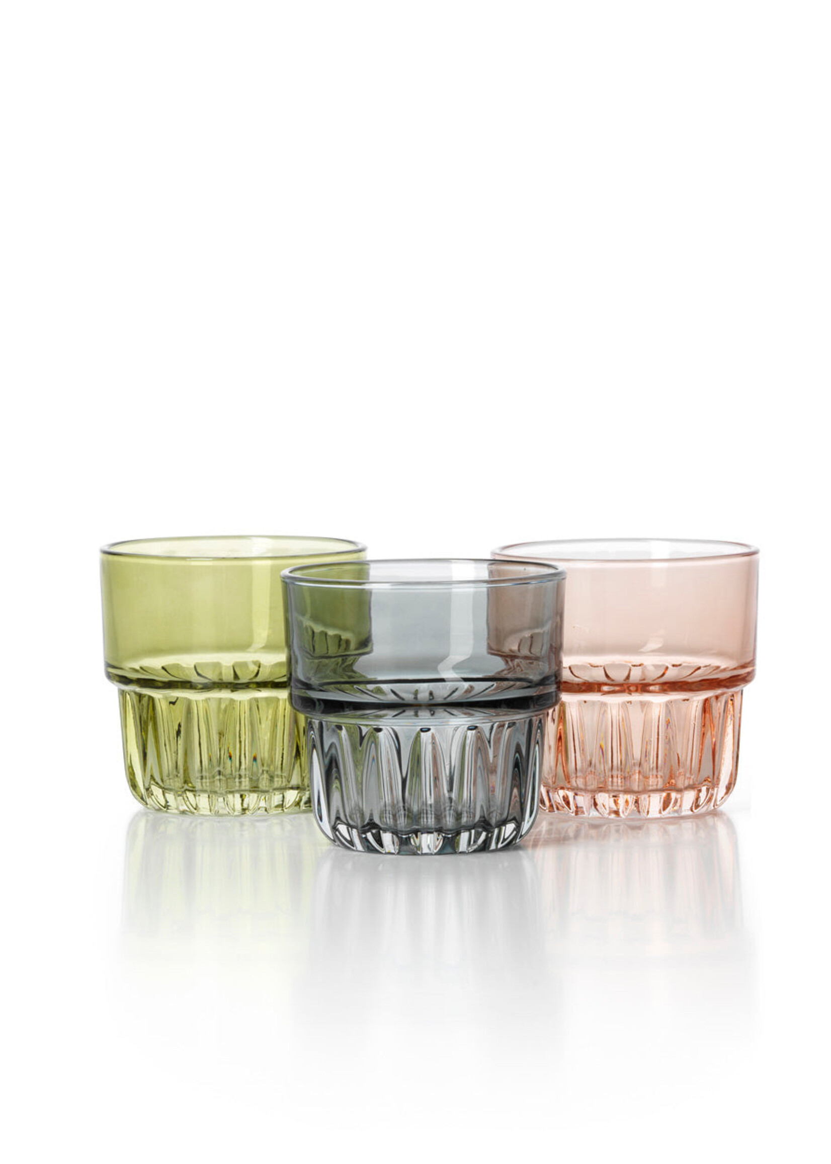 Bazar Bizar Antwerp The Faceted Tumbler - Smoky Grey